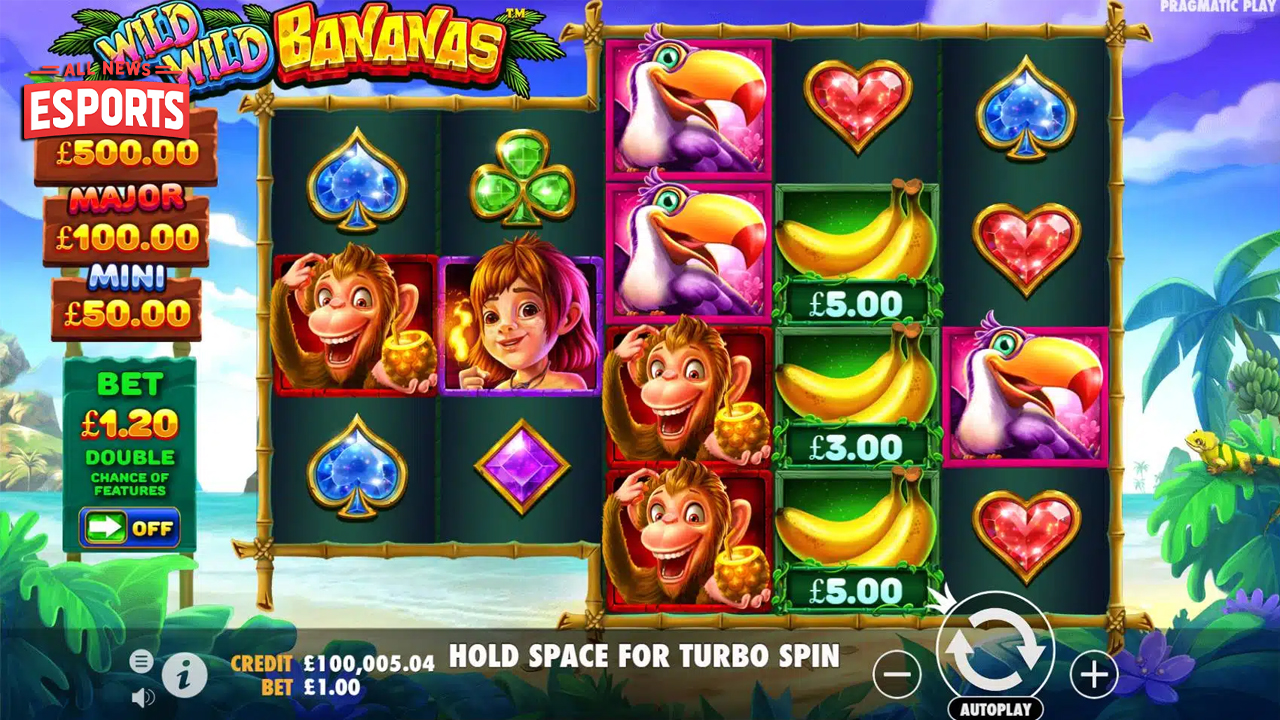 Ruby 8000 Suguhkan Wild Wild Bananas, Slot Buah Gak Biasa!