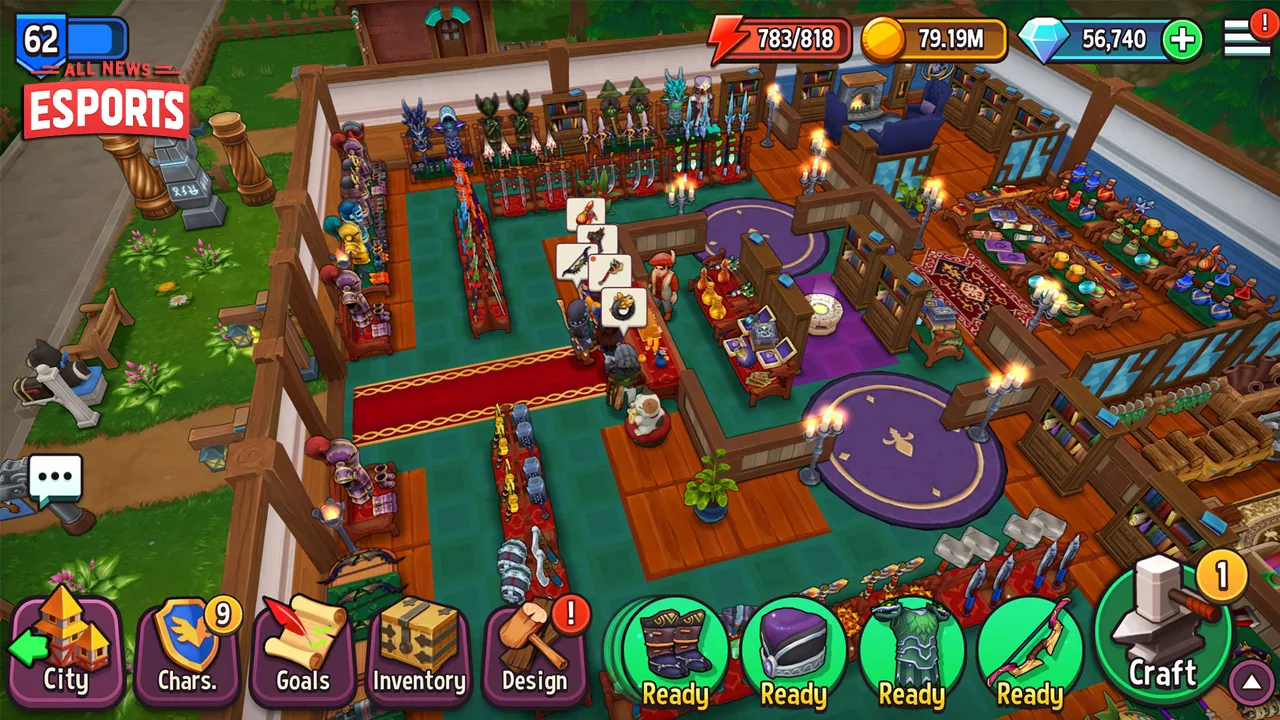 Shop Titans 9x lucu dari Game Dagang Biasa!